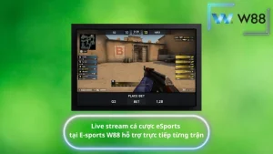 Live stream cá cược eSports tại E-sports W88 hỗ trợ trực tiếp từng trận