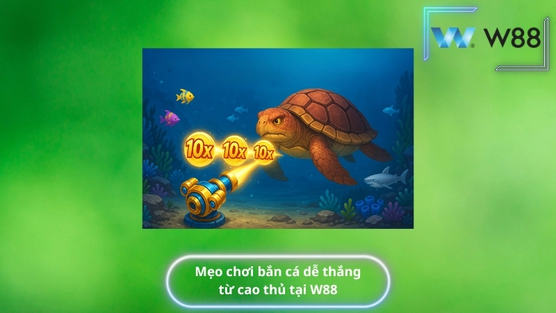 Mẹo chơi bắn cá dễ thắng từ cao thủ tại W88